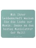 Mr. & Mrs. Panda Mauspad Spruch Musiklehrer Liebe mit Spruch in Meeresbrise