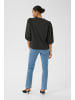 Kaffe Langarm-Shirt KAjanna Regular fit in Black Oyster