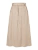 More & More weit ausgestellter Midirock in beige