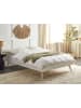 Beliani Doppelbett BERRIC in Weiß - (W) 148 x (H) 38 x (L) 202 cm