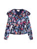 IZIA Damen Bluse in Blau Mehrfarbig