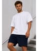 Reichstadt Herren Regular Fit Shorts Mid Waist in Purplish Blue