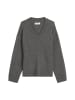 Marc O'Polo V-Neck-Pullover relaxed in rocky grey melange