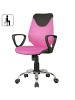 KADIMA DESIGN Jugenddrehstuhl DAVOS Nylon, ergonomisch, höhenverstellbar, max. 60 kg in Rosa