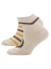 ewers 2er-Set Sneaker Socken 2er Pack Adler/Ringel in dunkel beige meliert