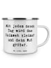Mr. & Mrs. Panda Teetasse Spruch Heimweh überwinden Mut mit Spruch in Weiß