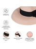 styleBREAKER Sonnenhut mit Zierband in Altrose