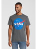 Re:Covered T-Shirt NASA Vintage Logo Washed Grey in Grey