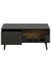home24 home24 Couchtisch in Schwarz & Artisan Eiche Dekor in Eiche / Schwarz