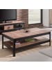 CALICOSY Couchtisch 11864133 in Schwarz - (W) 117.3  x (H) 40  x (L) 60  cm