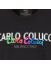 Carlo Colucci T-Shirt Camisa in Schwarz