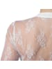 tectake Langärmelige Dirndlbluse mit Herz-Ausschnitt und elastischem Gummisaum