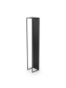 relaxdays Kaminholzregal in Schwarz - (B)25 x (H)160 x (T)25 cm