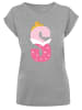 F4NT4STIC T-Shirt Disney Alphabet S Is For Sleeping Beauty in grau meliert