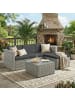 SONGMICS Gartenmöbel-Set Funland in Grau - (B)173 x (H)66 x (T)60 cm
