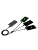 Platyne 3-in-1-Kabel (Lightning/Micro-USB/USB-C) in Schwarz