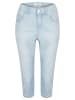 ANGELS  Slim Fit Jeans Capri-Jeans Anacapri im Used-Look in bleached blue used