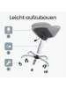 SONGMICS Bürostuhl Lenna in Hellgrau - (B)60 x (H)(80-90) x (T)60 cm