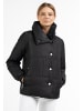 DreiMaster Maritim Wattierte Winterjacke in Schwarz