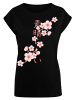 F4NT4STIC Damen T-Shirt PLUS SIZE Kirschblüten Asien in schwarz