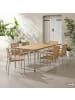 home24 Stapelstuhl Softline 2er-Set in Teak