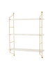 en.casa Wandregal Ösel in Weiß (H)63.5cm (B)48cm (T)15cm