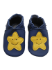 Bemesu Baby Krabbelschuhe aus Leder, weiche Lauflernschuhe mit rutschfester Sohle 