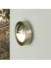 Licht-Erlebnisse Außen Wandlampe Ø 14 x (H)14 cm in Nickel matt