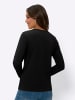 Sieh an! Langarm-Shirt in schwarz