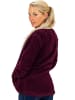 Reichstadt Damen Regular Fit Fleecejacke Kuschelig in Red Wine
