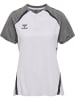 Hummel Druckknopf Polo Hmllead Damen in WHITE/STEEL GRAY