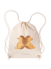 Mr. & Mrs. Panda gymnastiktasche Igel händchenhaltend ohne Spruch in Creme