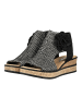 rieker Sandalen in Schwarz
