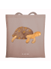 Mr. & Mrs. Panda Tote Bag Schildkröte MHerzieren ohne Spruch in Braun Pastell