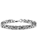 Adeliás Unisex Armband aus Edelstahl 19 cm in silber