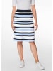 MADELEINE Strickrock in Plissee-Optik in marine / multicolor