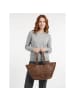 FREDs BRUDER Layer Shopper Tasche Leder 50 cm toffee
