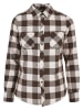 Urban Classics Long Sleeve Shirt in pink/brown