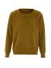 LEOMIA Strickpullover in Oliv