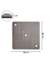 WohnDirect rutschfeste Duscheinlage 60x60cm BLASIC 1 in beige