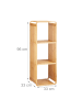 relaxdays Bambusregal in Natur - (B)33 x (H)96 x (T)33 cm