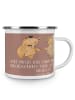 Mr. & Mrs. Panda Tasse Unschlagbares Brautpaar mit Spruch in Braun Pastell