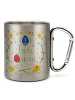 Mr. & Mrs. Panda Campingtasse Ostern Frohe Ostern mit Spruch in Silber