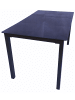 VCM  Aluminium Glas Gartentisch Balkontisch 189x90 cm in Schwarzglas