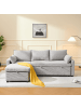 CALICOSY Sofa LOUISON in Grau - (W) 219  x (H) 84  x (L) 147  cm