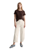 Marc O'Polo DENIM Pointelle-Kurzarm-Cardigan regular in Burnt Aubergine
