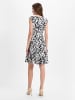Ambiance Kleid in schwarz weiß - 0002