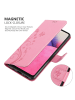 cadorabo Hülle für Samsung Galaxy A33 5G Blumen Design in FLORAL ROSA