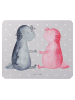 Mr. & Mrs. Panda Mauspad Axolotl Liebe ohne Spruch in Grau Pastell