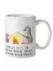Mr. & Mrs. Panda Coffee Mug Pinguin Lagerfeuer mit Spruch in Weiß